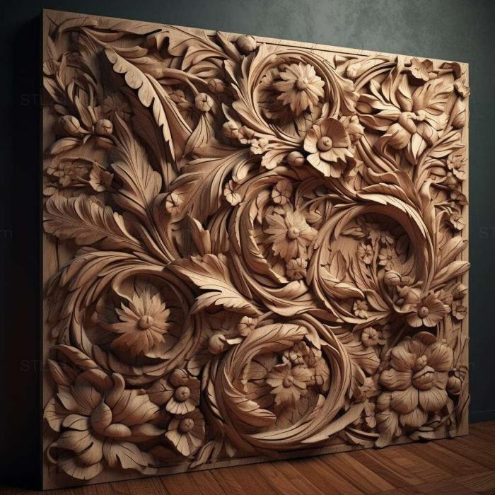 Patterns and decorations (stl directed 1, PATTERN_2745) 3D models for cnc